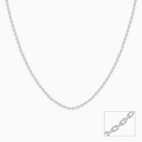 Silver Subtle Link Chain For Him