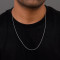 Silver Subtle Link Chain For Him